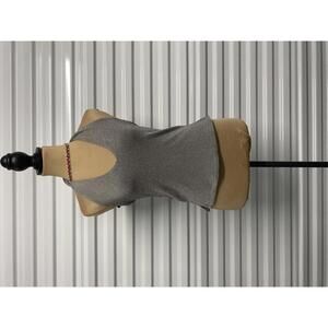 Silver Halter Neck Sparkle Top